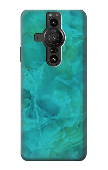 S3147 Aqua Marble Stone Case For Sony Xperia Pro-I