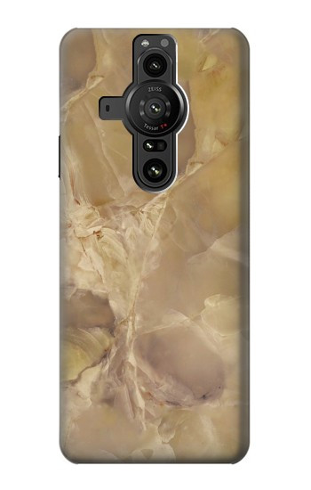 S3240 Yellow Marble Stone Case For Sony Xperia Pro-I