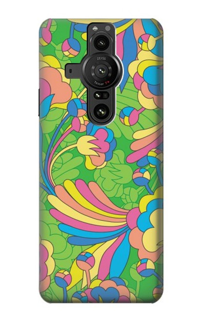 S3273 Flower Line Art Pattern Case For Sony Xperia Pro-I