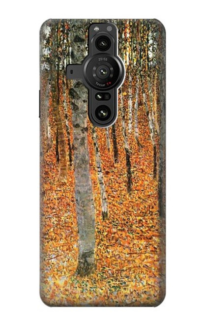 S3380 Gustav Klimt Birch Forest Case For Sony Xperia Pro-I