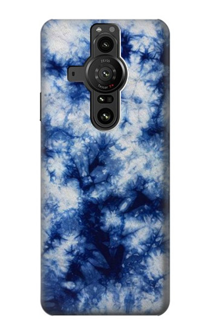 S3439 Fabric Indigo Tie Dye Case For Sony Xperia Pro-I
