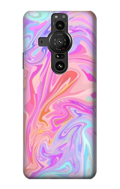 S3444 Digital Art Colorful Liquid Case For Sony Xperia Pro-I