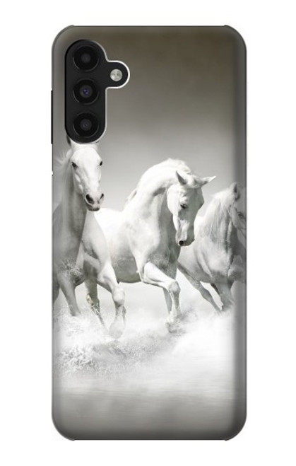 S0933 White Horses Case For Samsung Galaxy A13 4G