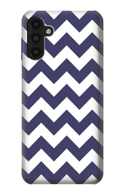 S2345 Navy Blue Shavron Zig Zag Pattern Case For Samsung Galaxy A13 4G