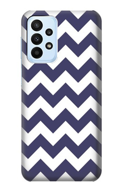 S2345 Navy Blue Shavron Zig Zag Pattern Case For Samsung Galaxy A23