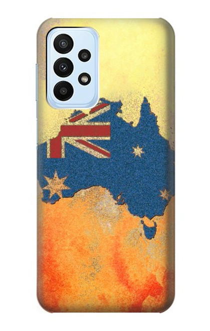 S2494 Australia Flag Map Rock Texture Case For Samsung Galaxy A23