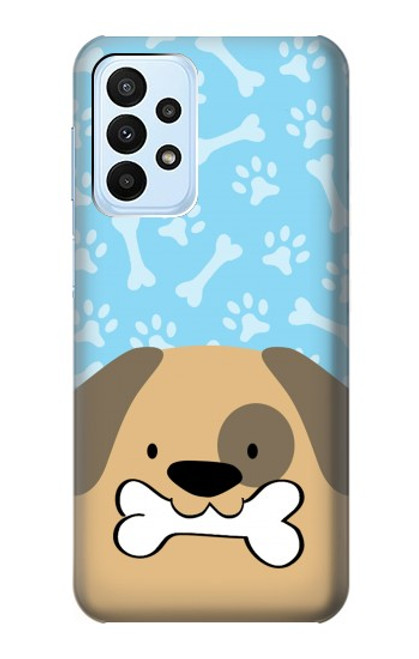 S2669 Cute Dog Paws Bones Cartoon Case For Samsung Galaxy A23