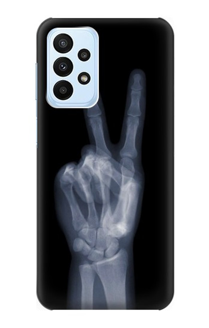 S3101 X-ray Peace Sign Fingers Case For Samsung Galaxy A23