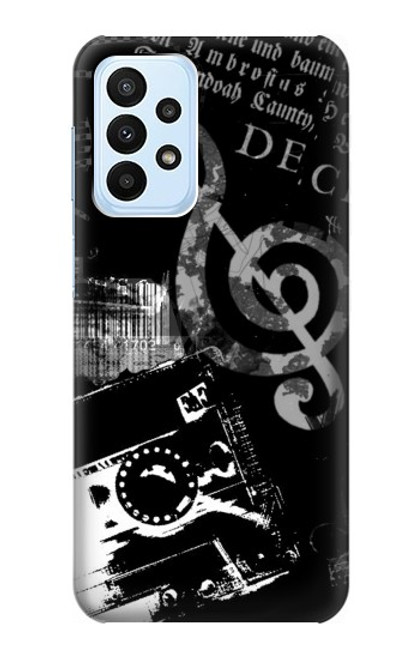 S3197 Music Cassette Note Case For Samsung Galaxy A23