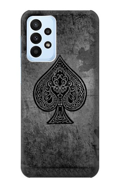 S3446 Black Ace Spade Case For Samsung Galaxy A23