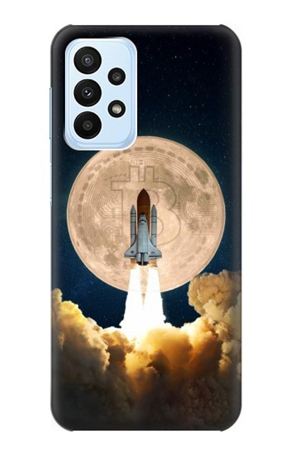 S3859 Bitcoin to the Moon Case For Samsung Galaxy A23