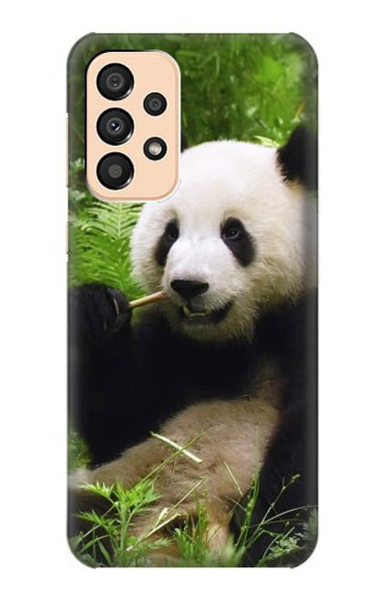 S1073 Panda Enjoy Eating Case For Samsung Galaxy A33 5G