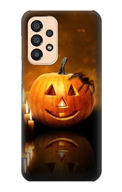 S1083 Pumpkin Spider Candles Halloween Case For Samsung Galaxy A33 5G
