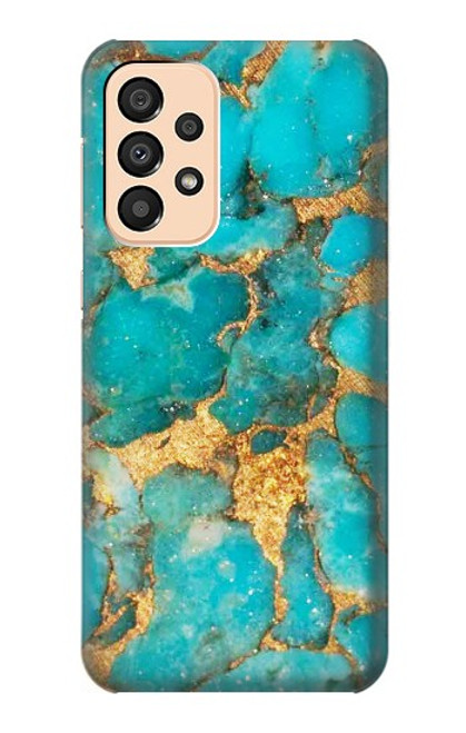 S2906 Aqua Turquoise Stone Case For Samsung Galaxy A33 5G