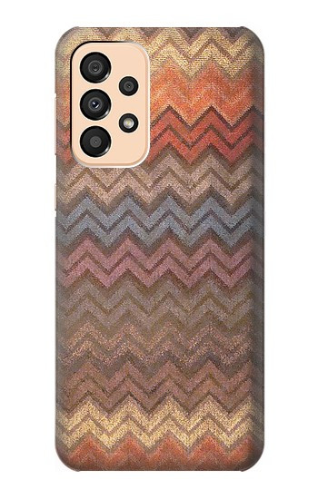 S3752 Zigzag Fabric Pattern Graphic Printed Case For Samsung Galaxy A33 5G