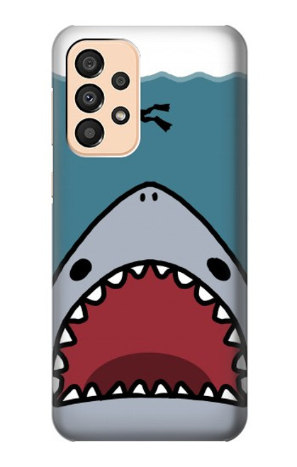 S3825 Cartoon Shark Sea Diving Case For Samsung Galaxy A33 5G