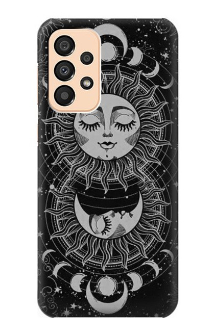 S3854 Mystical Sun Face Crescent Moon Case For Samsung Galaxy A33 5G