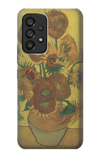 S0214 Van Gogh Vase Fifteen Sunflowers Case For Samsung Galaxy A53 5G