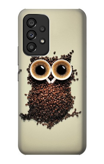 S0360 Coffee Owl Case For Samsung Galaxy A53 5G