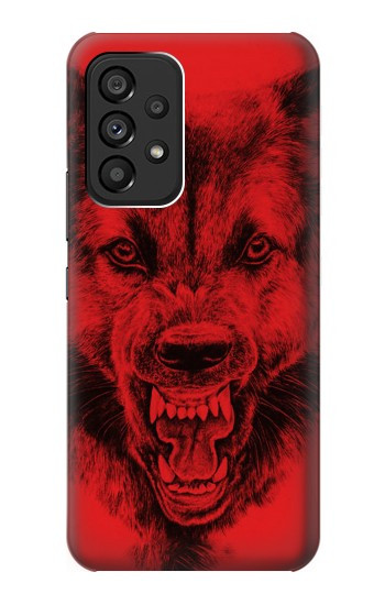 S1090 Red Wolf Case For Samsung Galaxy A53 5G