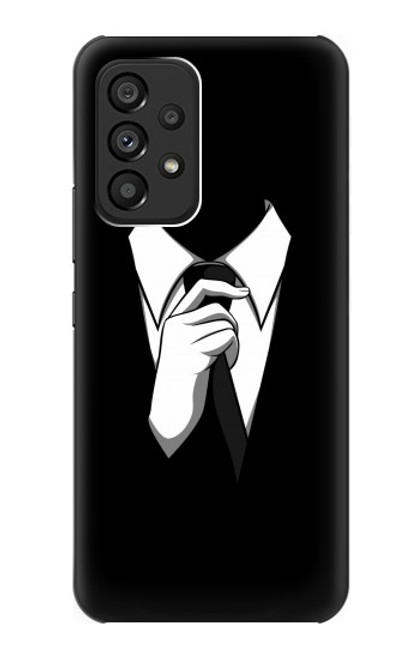 S1591 Anonymous Man in Black Suit Case For Samsung Galaxy A53 5G