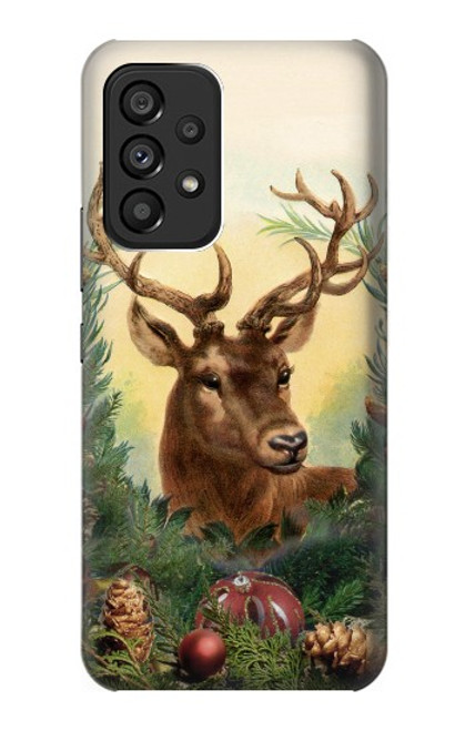 S2841 Vintage Reindeer Christmas Case For Samsung Galaxy A53 5G