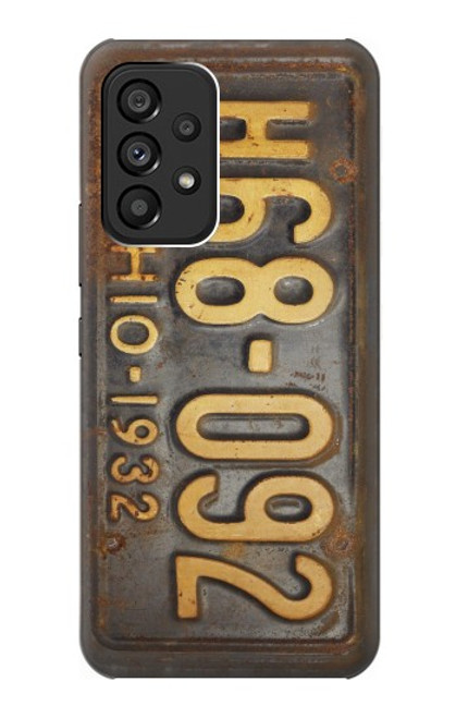 S3228 Vintage Car License Plate Case For Samsung Galaxy A53 5G