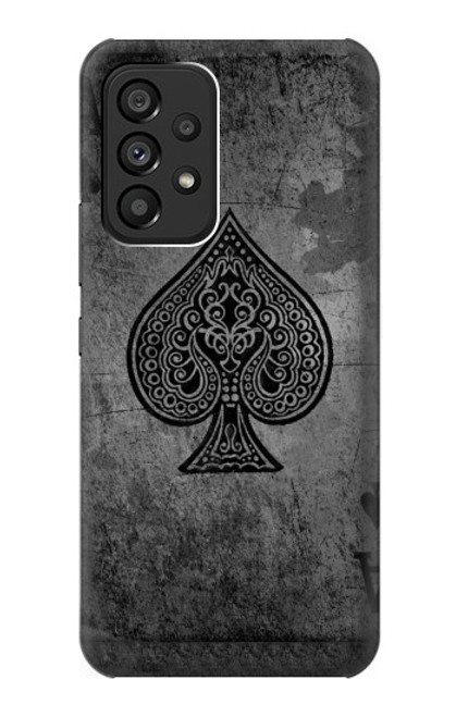 S3446 Black Ace Spade Case For Samsung Galaxy A53 5G