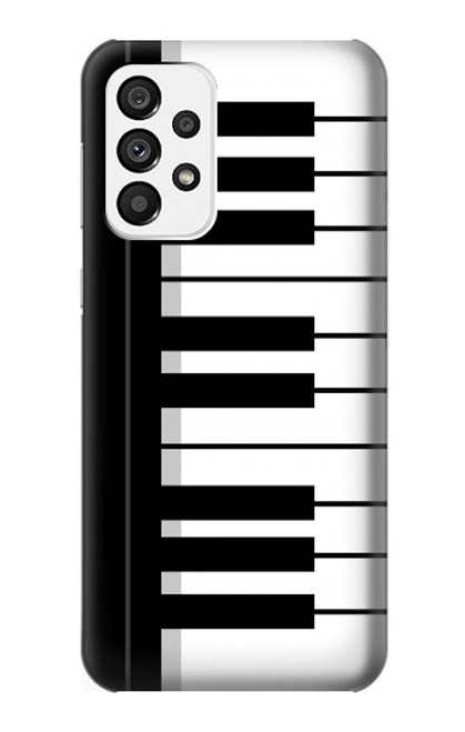 S3078 Black and White Piano Keyboard Case For Samsung Galaxy A73 5G
