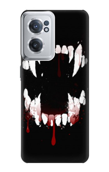 S3527 Vampire Teeth Bloodstain Case For OnePlus Nord CE 2 5G