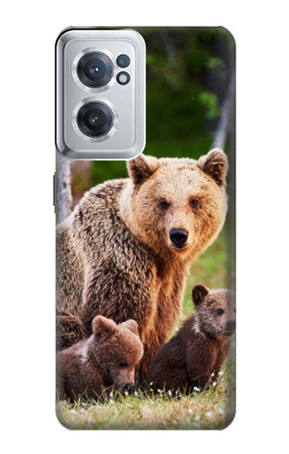 S3558 Bear Family Case For OnePlus Nord CE 2 5G