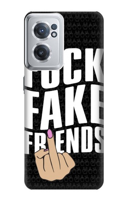 S3598 Middle Finger Fuck Fake Friend Case For OnePlus Nord CE 2 5G