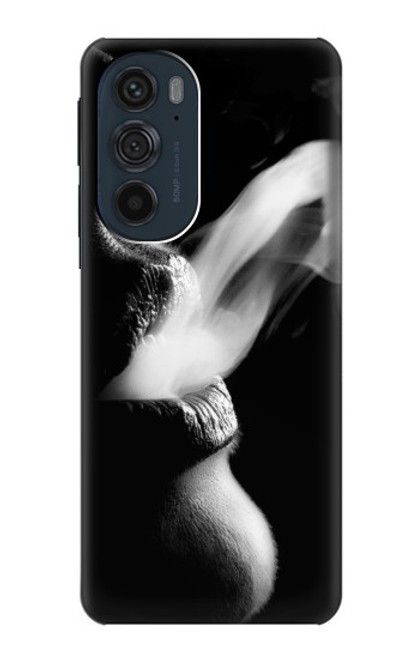 S0917 Sexy Lip Girl Smoking Case For Motorola Edge 30 Pro
