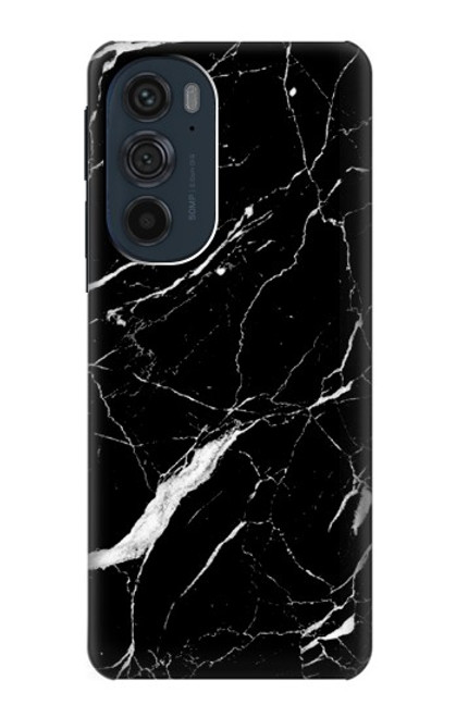 S2895 Black Marble Graphic Printed Case For Motorola Edge 30 Pro