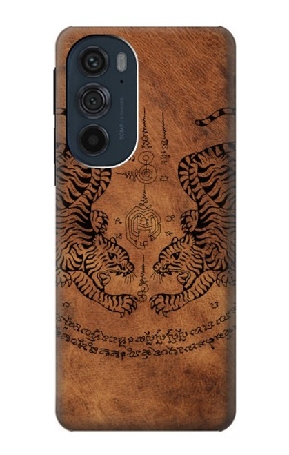 S3209 Sak Yant Twin Tiger Case For Motorola Edge 30 Pro