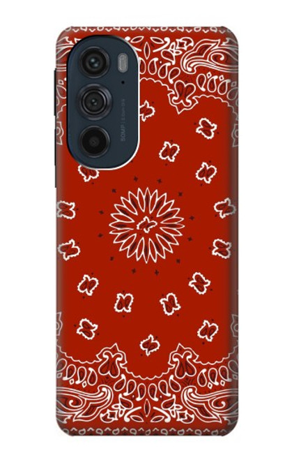 S3355 Bandana Red Pattern Case For Motorola Edge 30 Pro
