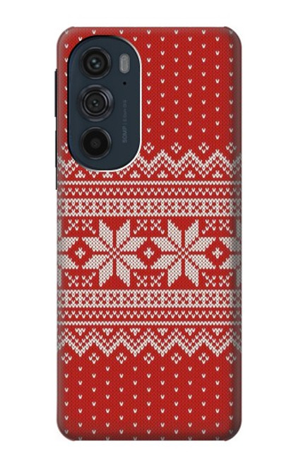 S3384 Winter Seamless Knitting Pattern Case For Motorola Edge 30 Pro