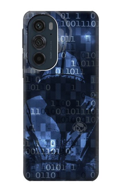 S3431 Digital Code Cyber Hacker Case For Motorola Edge 30 Pro