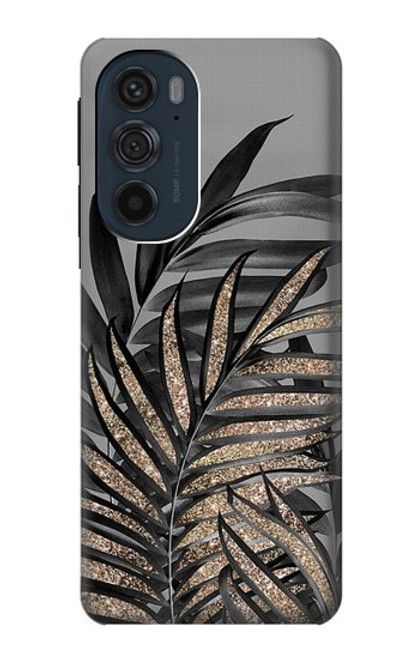 S3692 Gray Black Palm Leaves Case For Motorola Edge 30 Pro