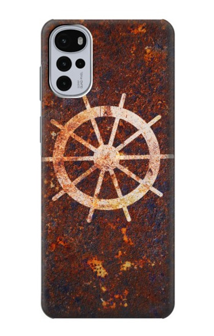 S2766 Ship Wheel Rusty Texture Case For Motorola Moto G22