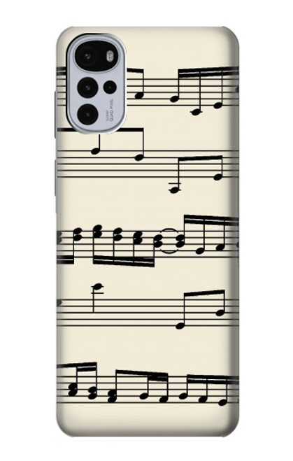 S3082 Music Sheet Case For Motorola Moto G22