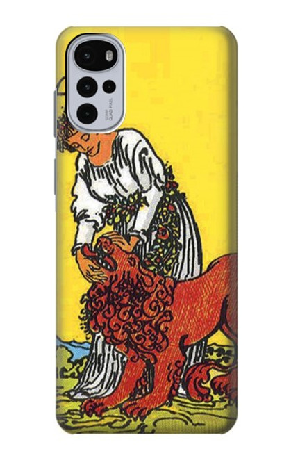 S3458 Strength Tarot Card Case For Motorola Moto G22