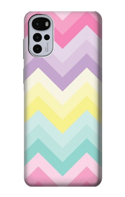 S3514 Rainbow Zigzag Case For Motorola Moto G22