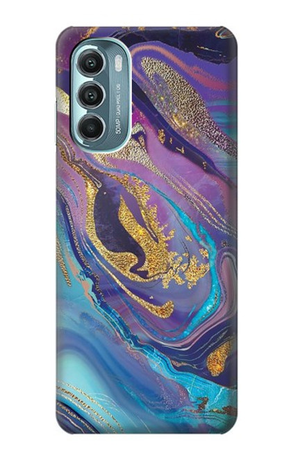 S3676 Colorful Abstract Marble Stone Case For Motorola Moto G Stylus 5G (2022)