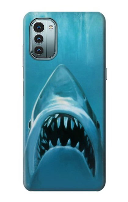 S0830 White Shark Case For Nokia G11, G21