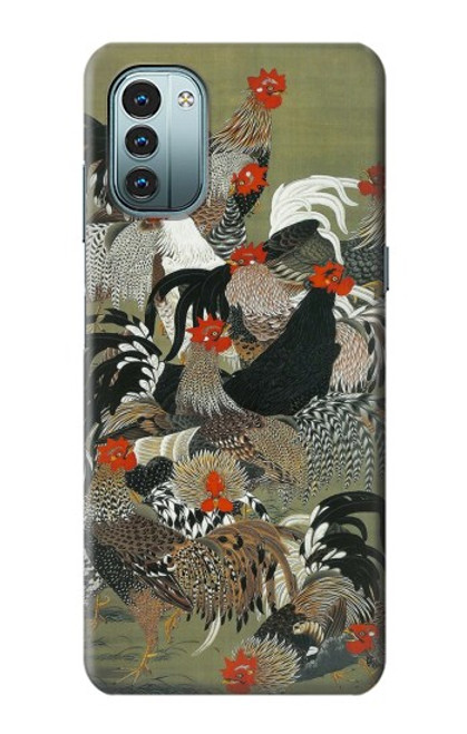 S2699 Ito Jakuchu Rooster Case For Nokia G11, G21