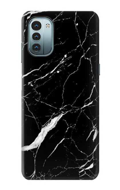 S2895 Black Marble Graphic Printed Case For Nokia G11, G21
