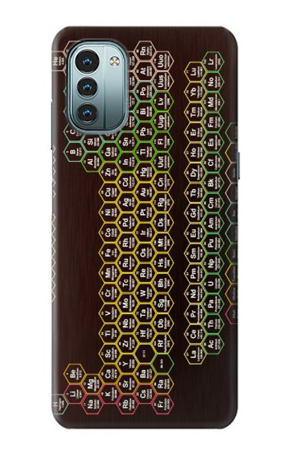S3544 Neon Honeycomb Periodic Table Case For Nokia G11, G21