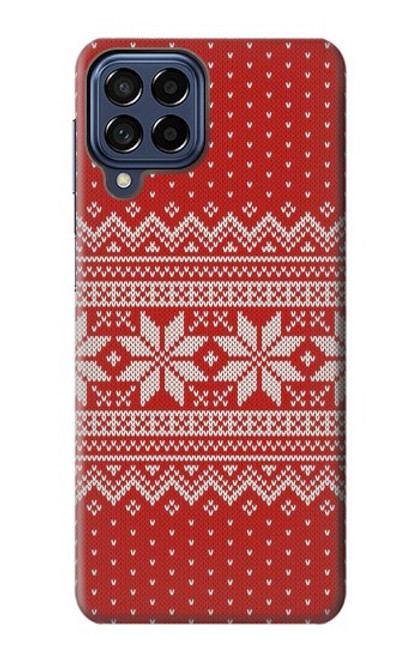 S3384 Winter Seamless Knitting Pattern Case For Samsung Galaxy M53