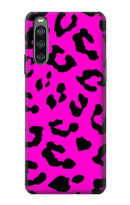 S1850 Pink Leopard Pattern Case For Sony Xperia 10 IV